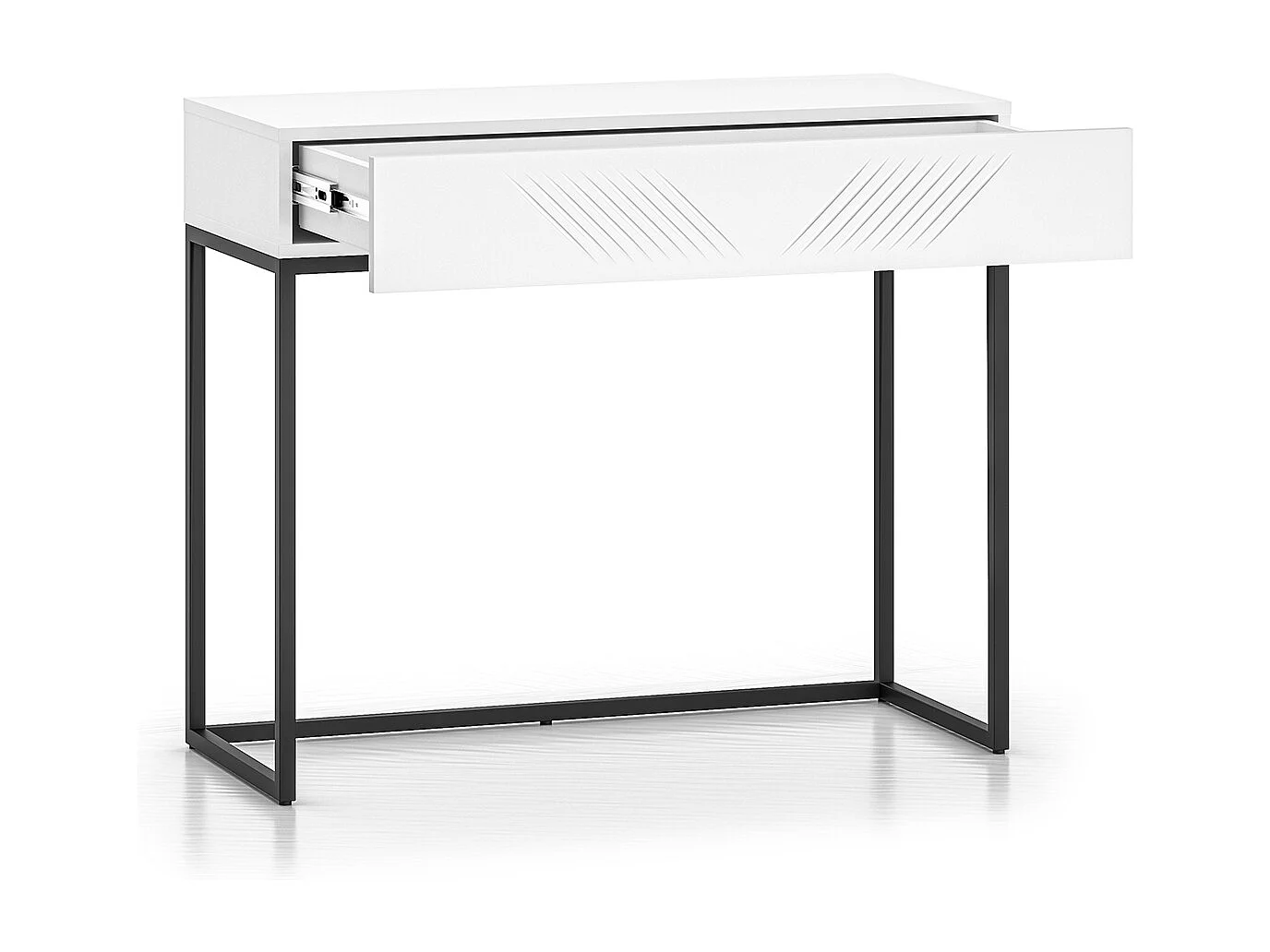 Console Coiffeuse 1 tiroir Aura Blanc