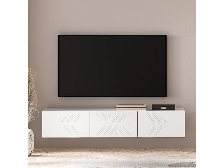 Aura Wit 3-deurs TV-wandmeubel 170 cm