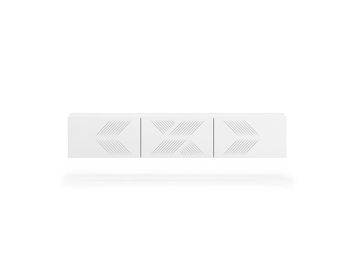 Mobile TV 3 ante Aura bianco 170cm