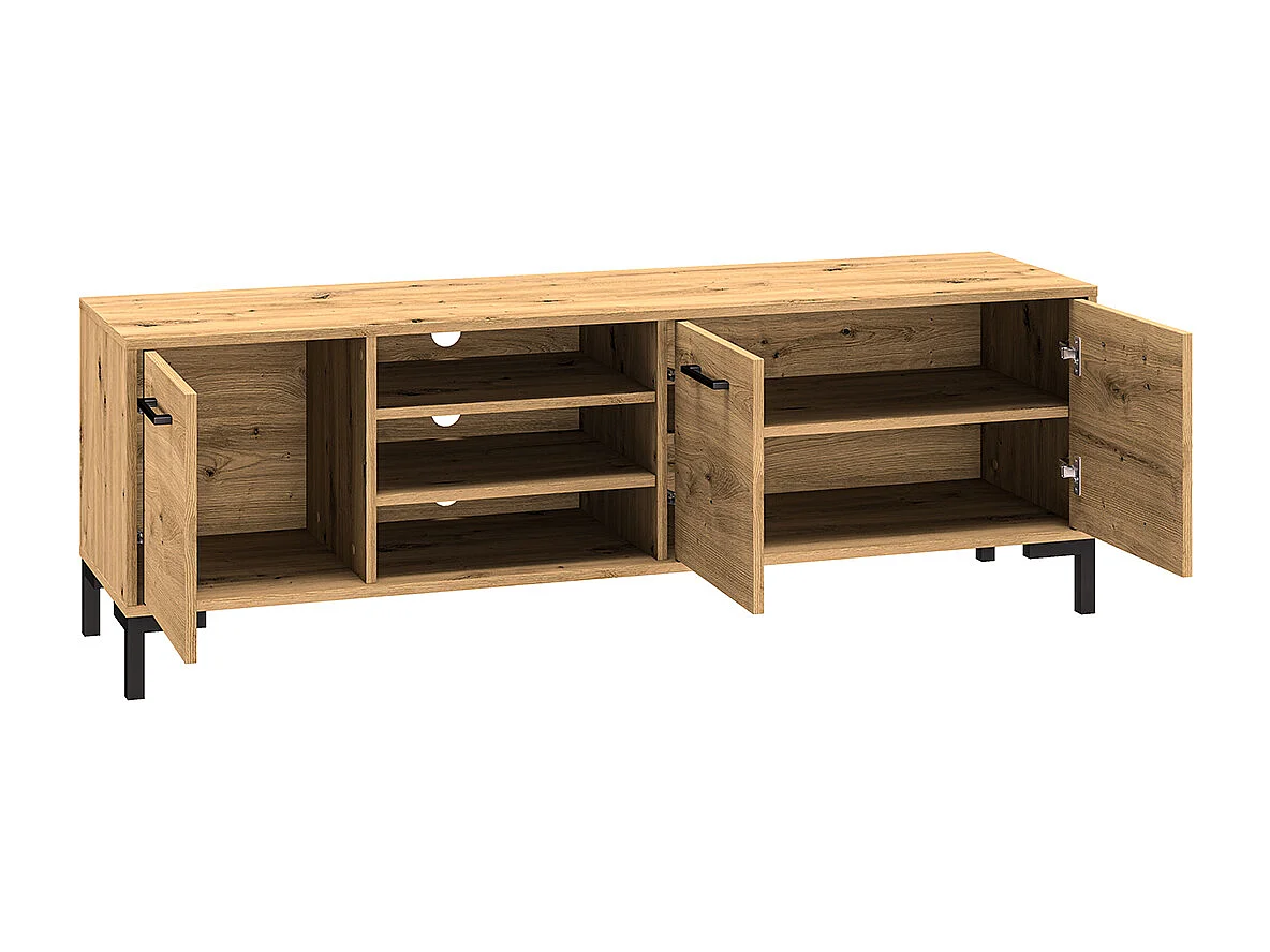 Mobile TV 3 ante Liora marrone 155cm