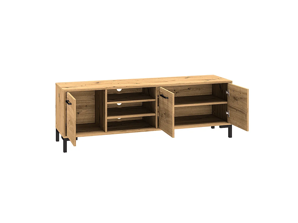 TV-Möbel 3 Türen 155 cm Liora Holz