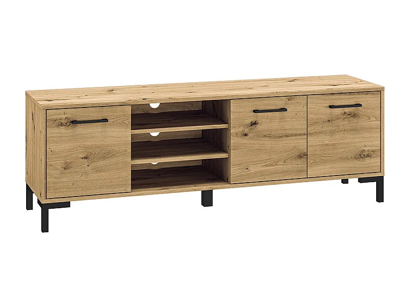 Meuble TV 3 portes 155 cm Liora Bois