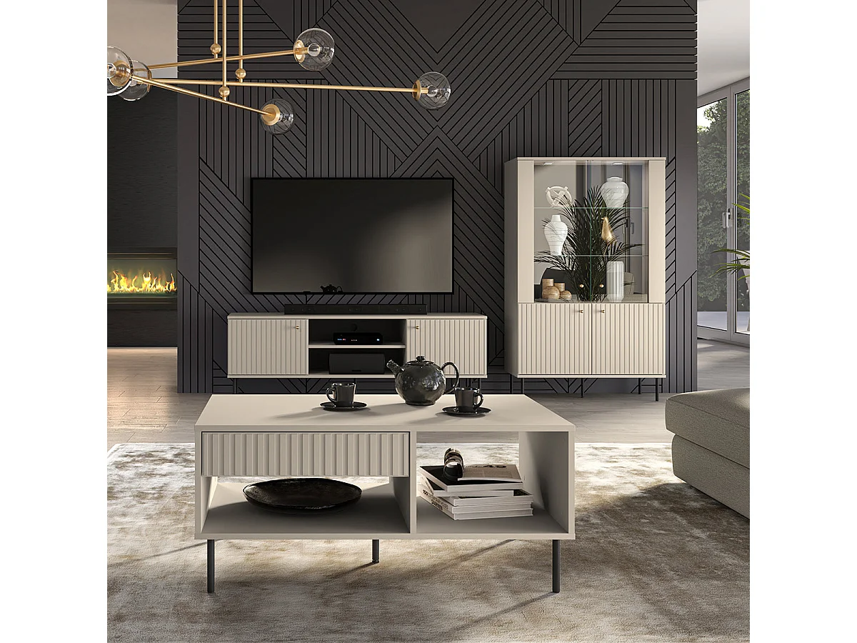 2-türiges TV-Möbel 160 cm Nova Kaschmir
