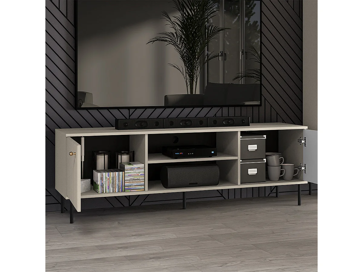 2-türiges TV-Möbel 160 cm Nova Kaschmir