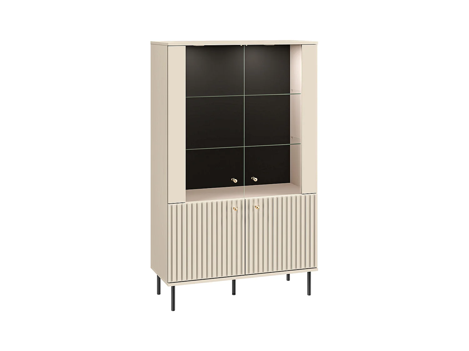 Nova Cashmere 4-deurs LED servieskast