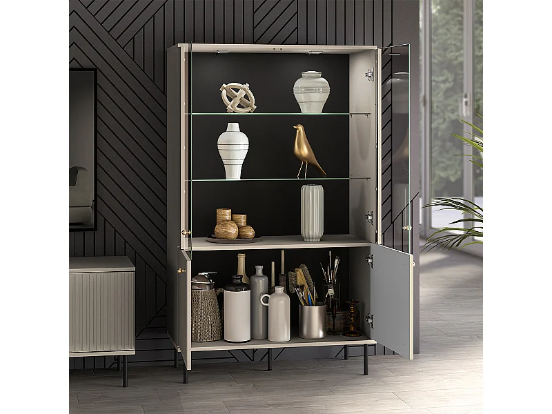 Credenza 4 ante Nova beige 151cm