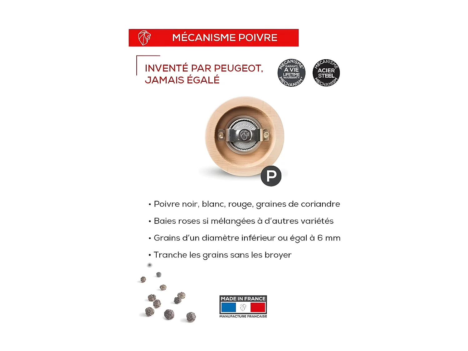 Moulin à poivre Boreal Gris Roche 21cm