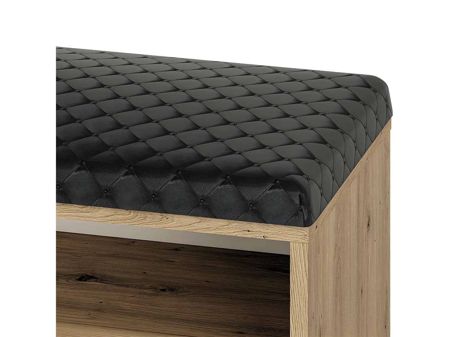 Banc meuble à chaussures 1 porte Liora Bois