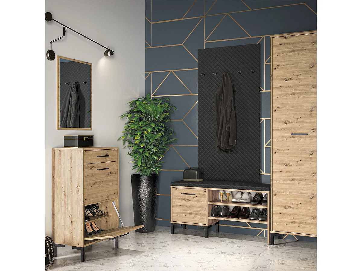Sitzbank Schuhmöbel 1 Tür Liora Holz