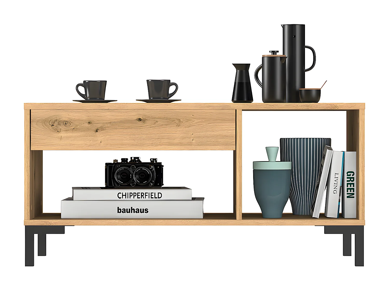 Table basse 1 tiroir Liora Bois