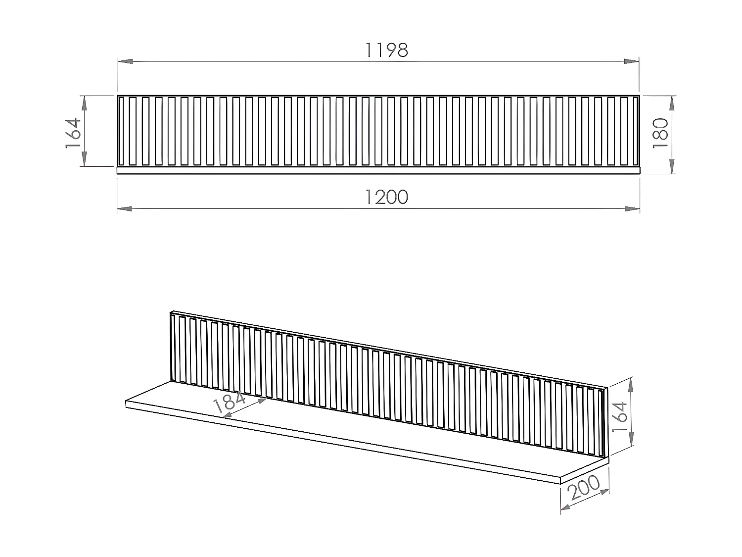 Étagère murale Nova Cachemire