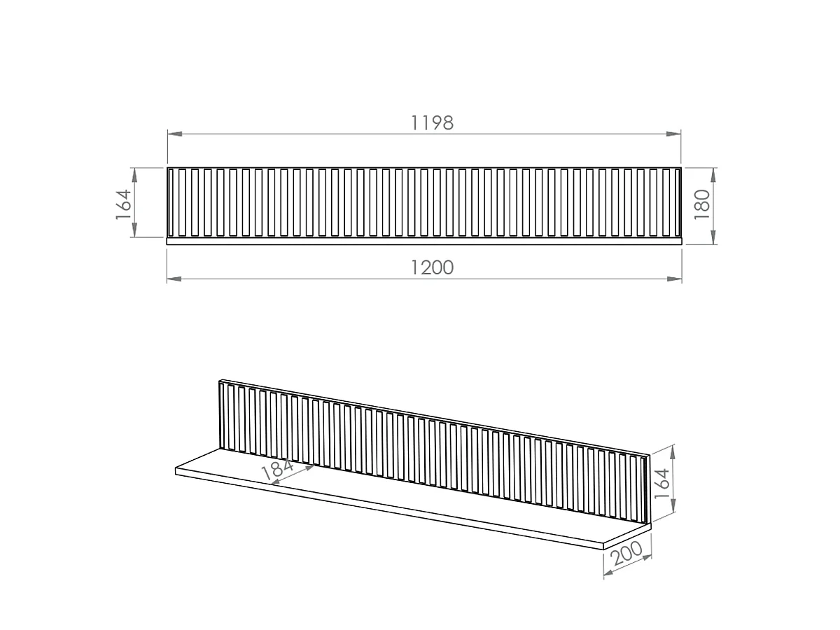Mensola a muro Nova Cashmere