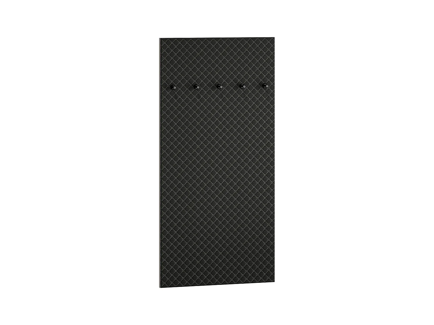 Porte-manteau mural 5 patères Liora Noir