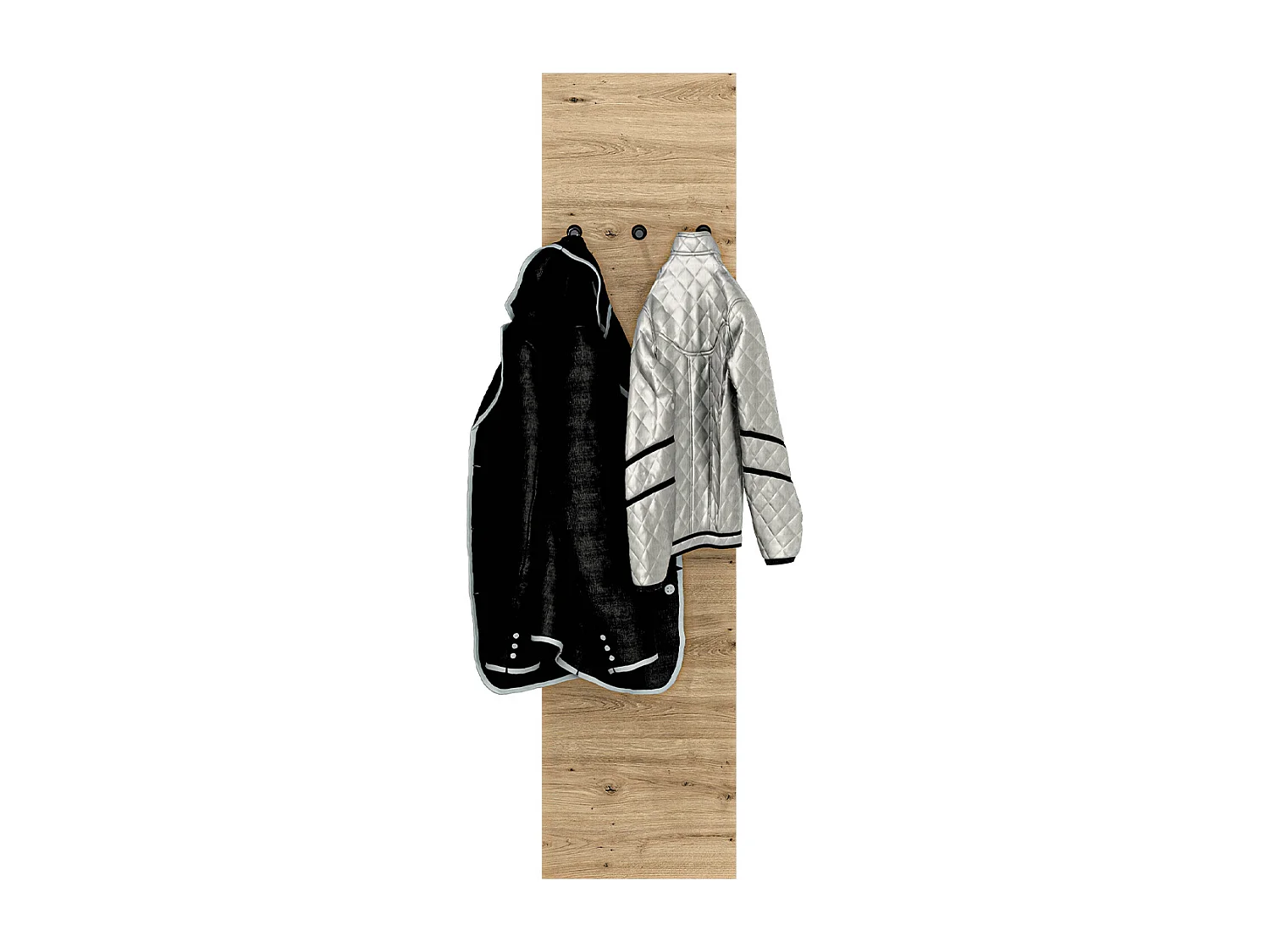 Perchero mural 3 ganchos Liora Madera