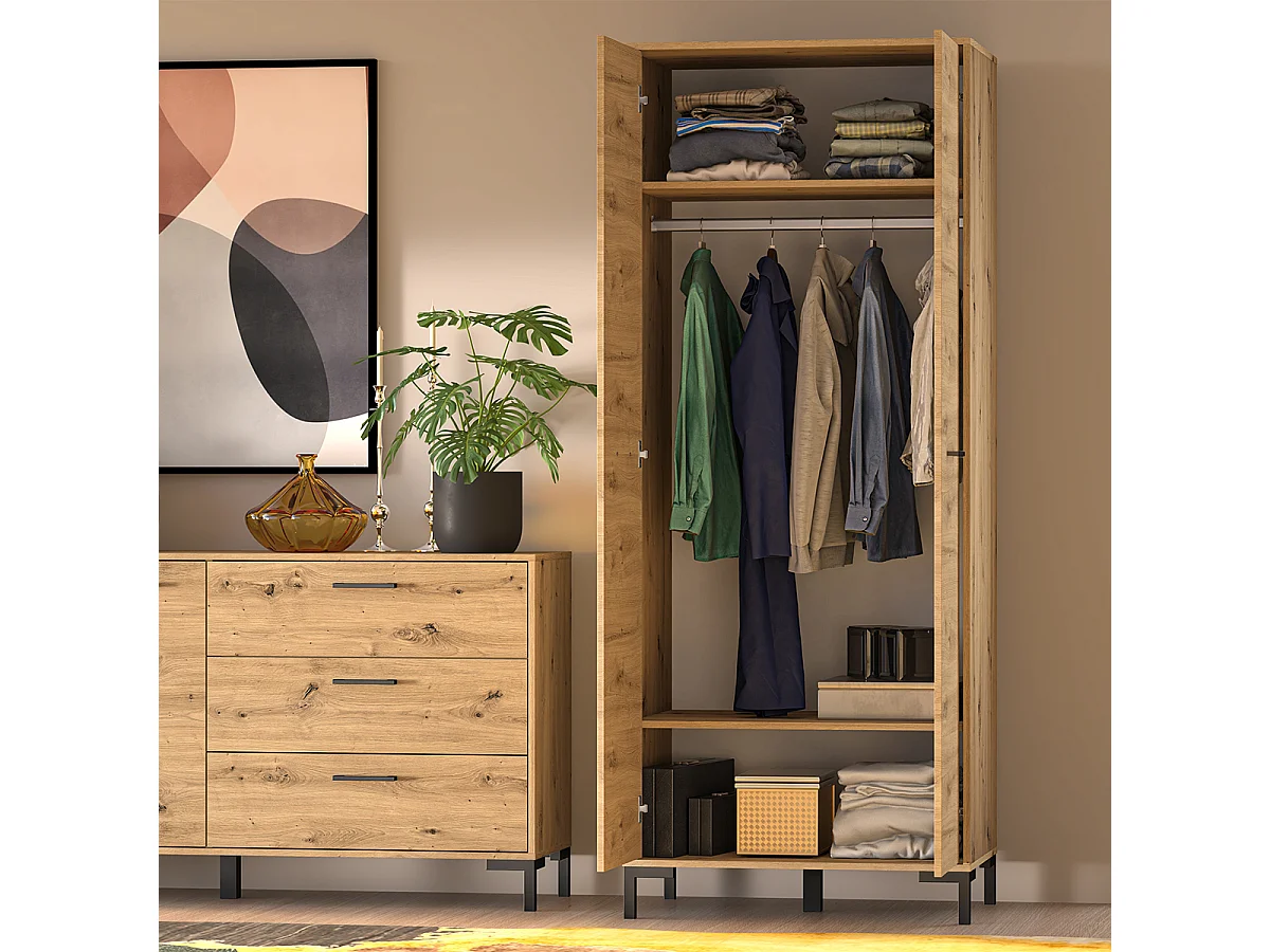 Armoire 2 portes Liora Bois