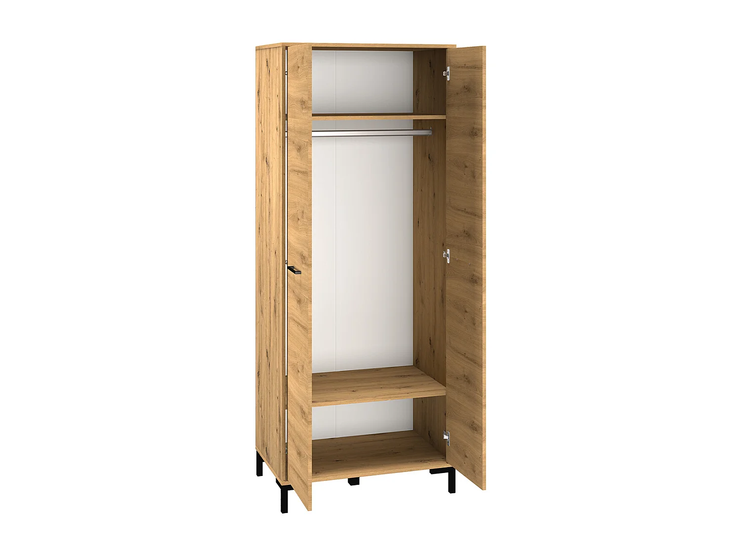 Liora Wood 2-dörrsgarderob