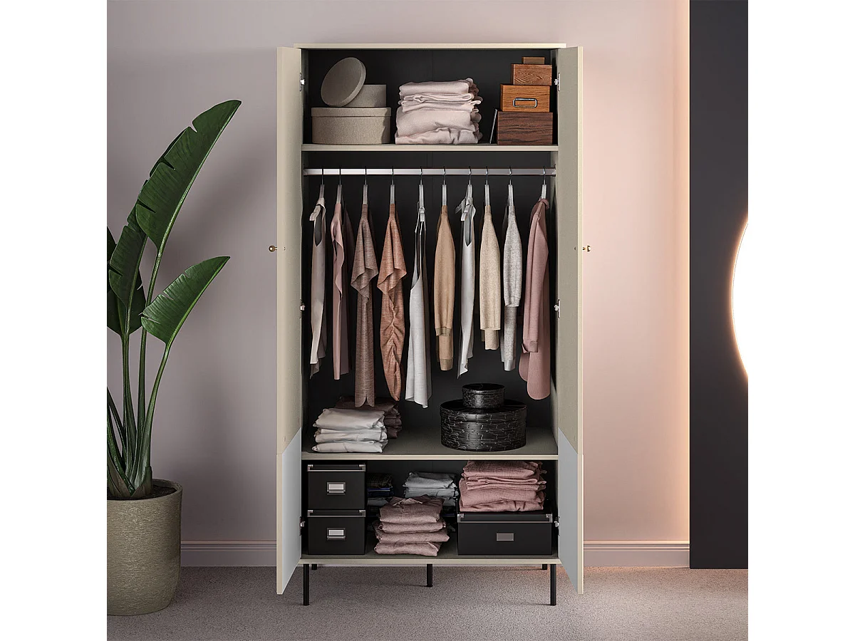 Armadio 2 ante Nova beige 190cm