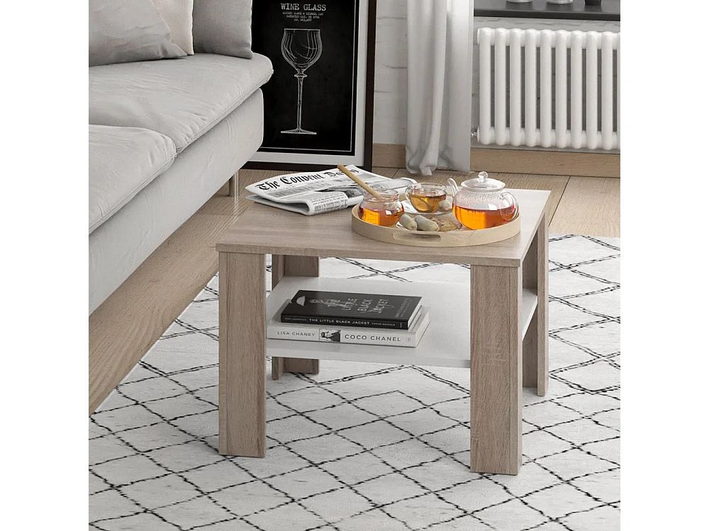 Salontafel sonoma 60x60x42 homer