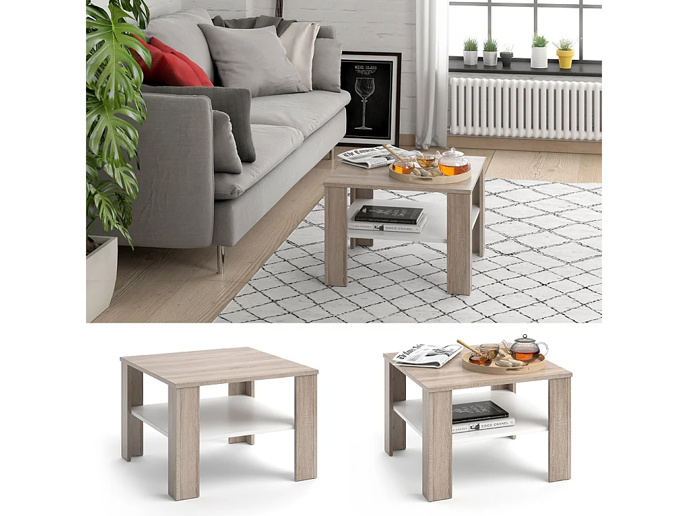 Stolik kawowy sonoma 60x60x42 homer