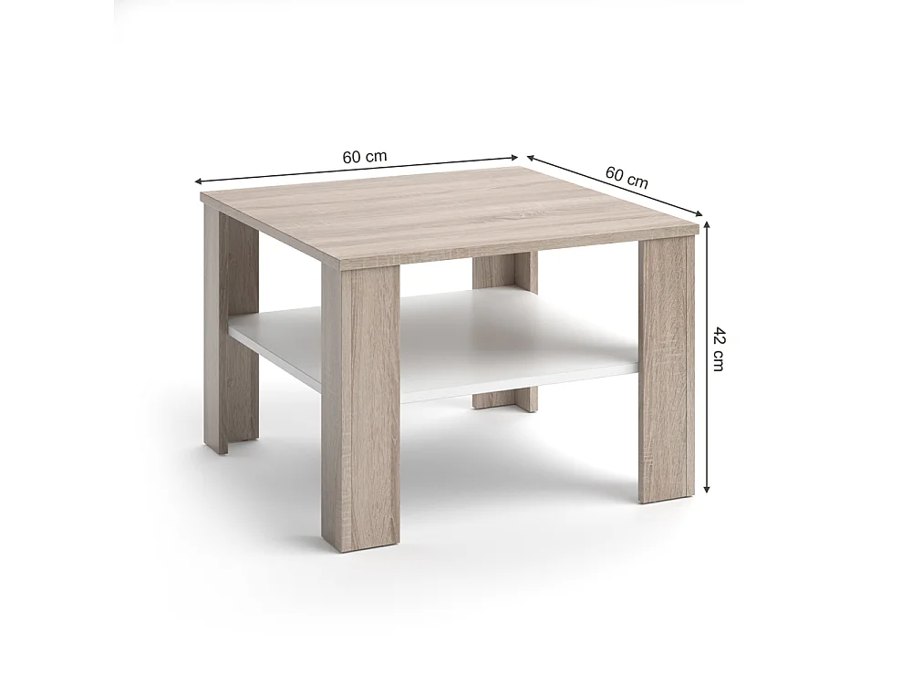 Stolik kawowy sonoma 60x60x42 homer