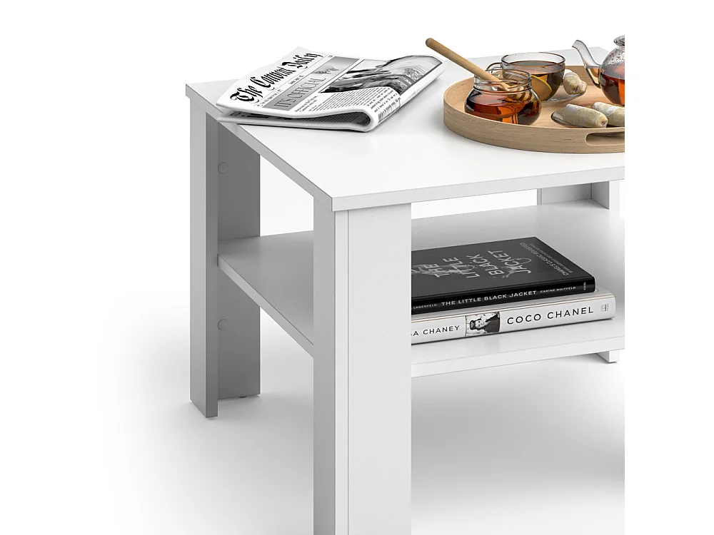 Salontafel wit 60x60x42 homer