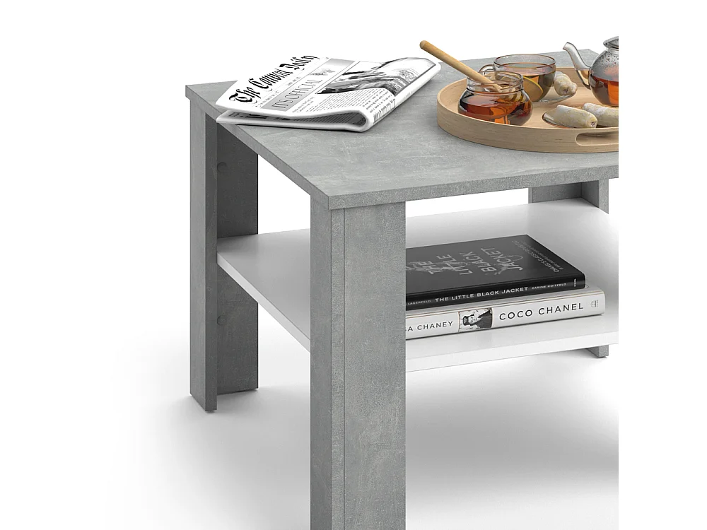 Stolik kawowy beton 60x60x42 homer