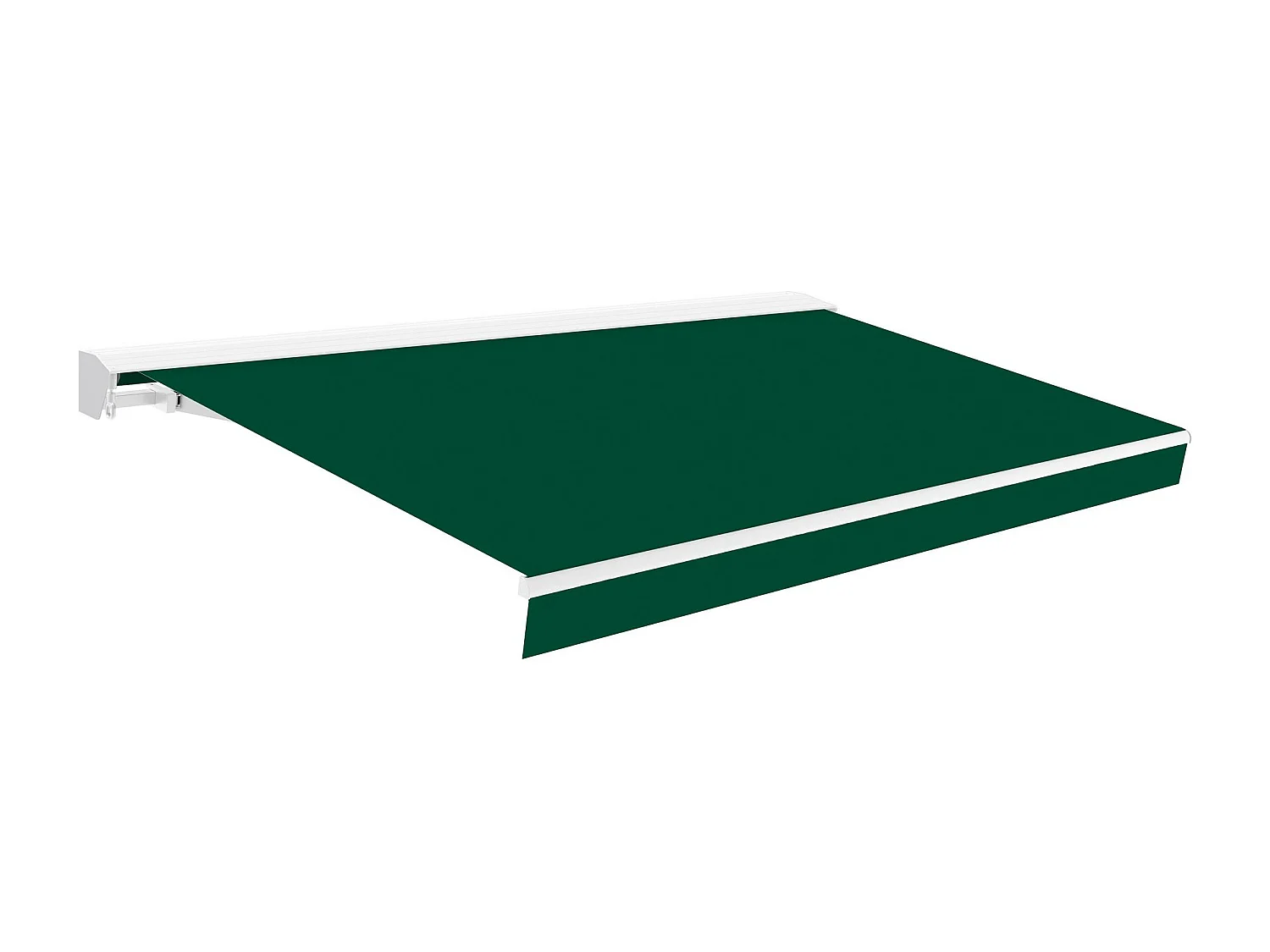 Wasabi - Toldo Enrollable 3x2 Verde – Estructura Semicofre Aluminio – Lona UV – Inclinación Regulable – Manivela – Retráctil Terraza Jardín