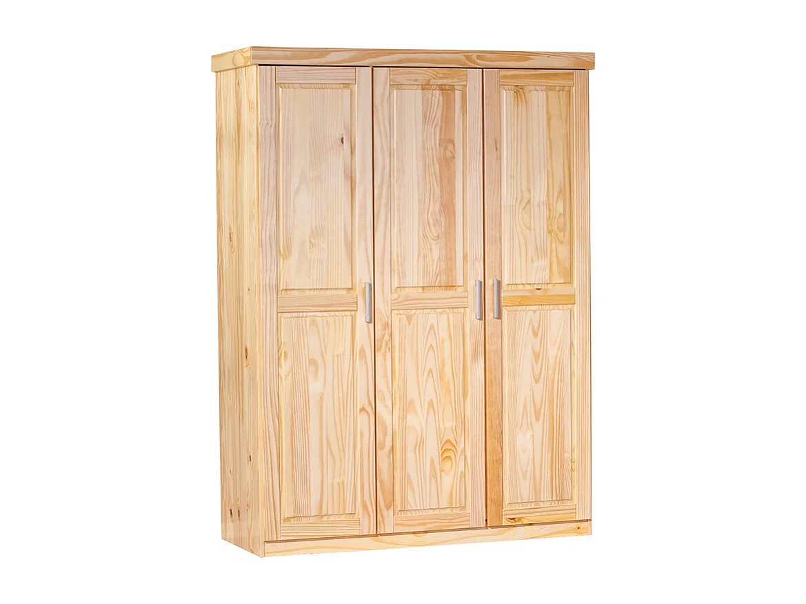 Armoire Bois 3 Portes "Angel" 190cm Naturel