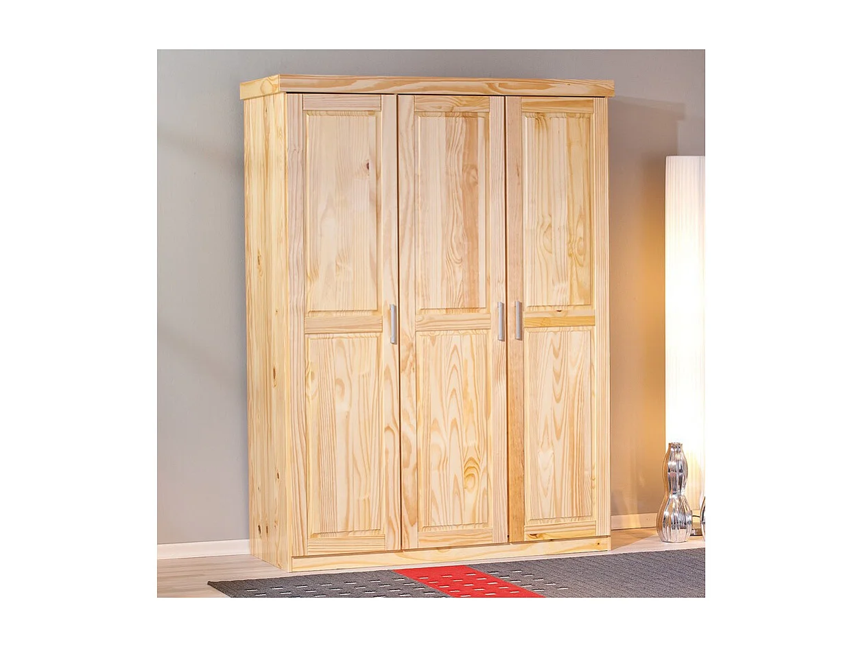 Armoire Bois 3 Portes "Angel" 190cm Naturel