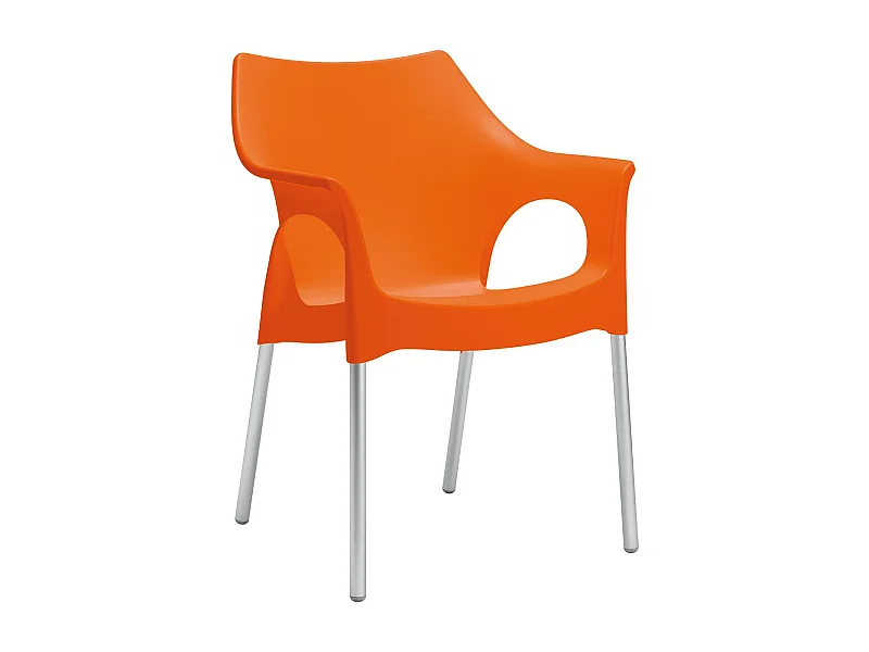 4 Chaises design de jardin - OLA - Lot de 4 - deco