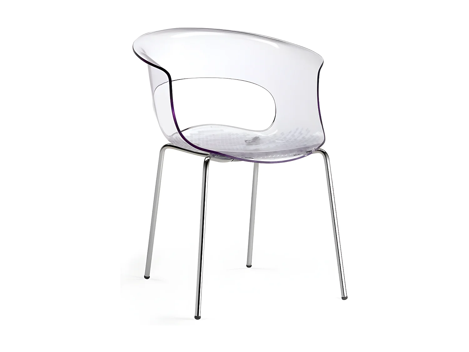 Chaise design - MISS B pieds métal