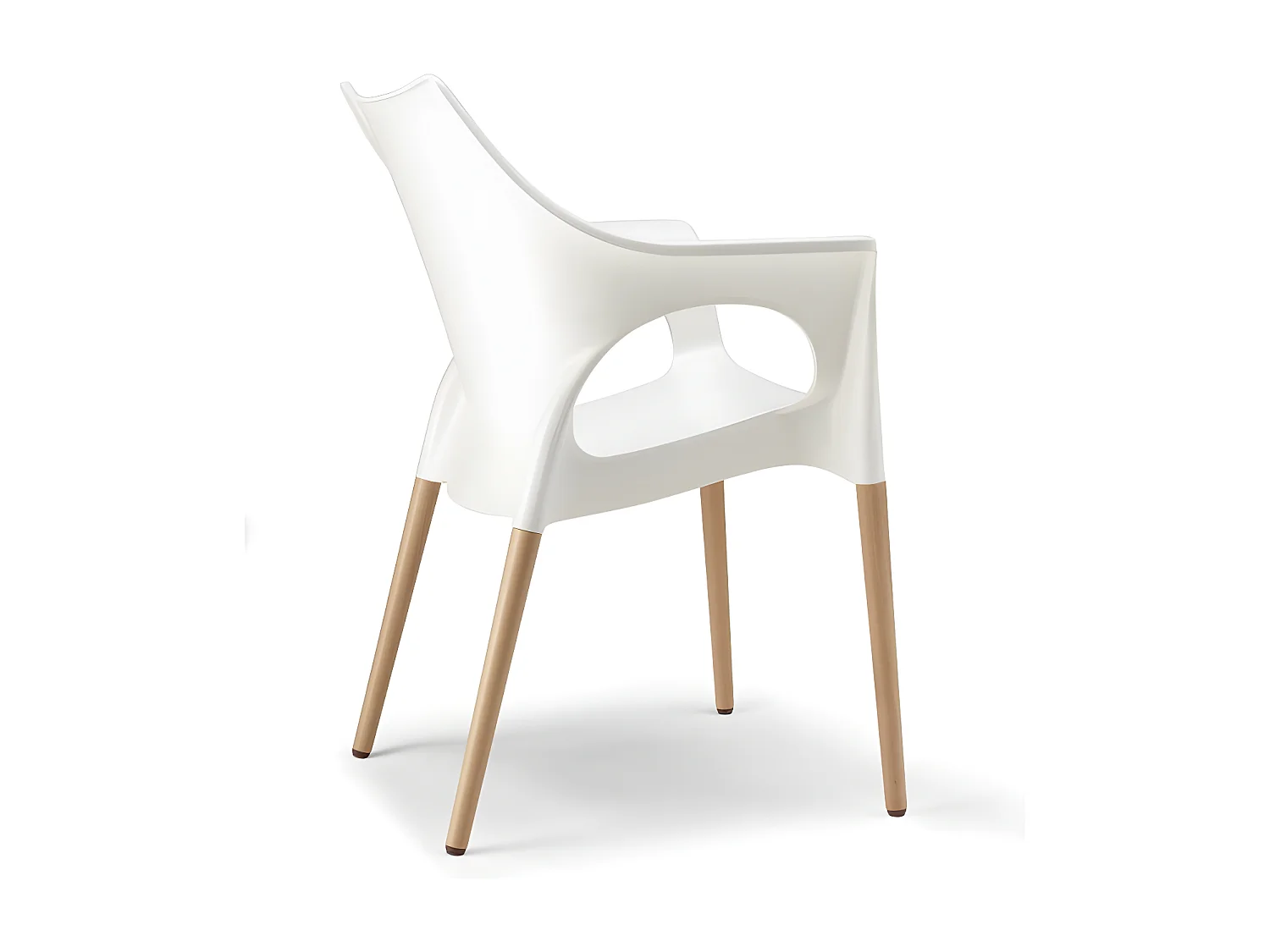 Chaise avec pieds bois naturel - NATURA OLA - vendu à l'unité - déco