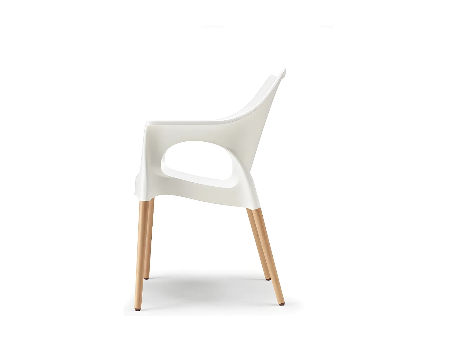 Chaise avec pieds bois naturel - NATURA OLA - vendu à l'unité - déco