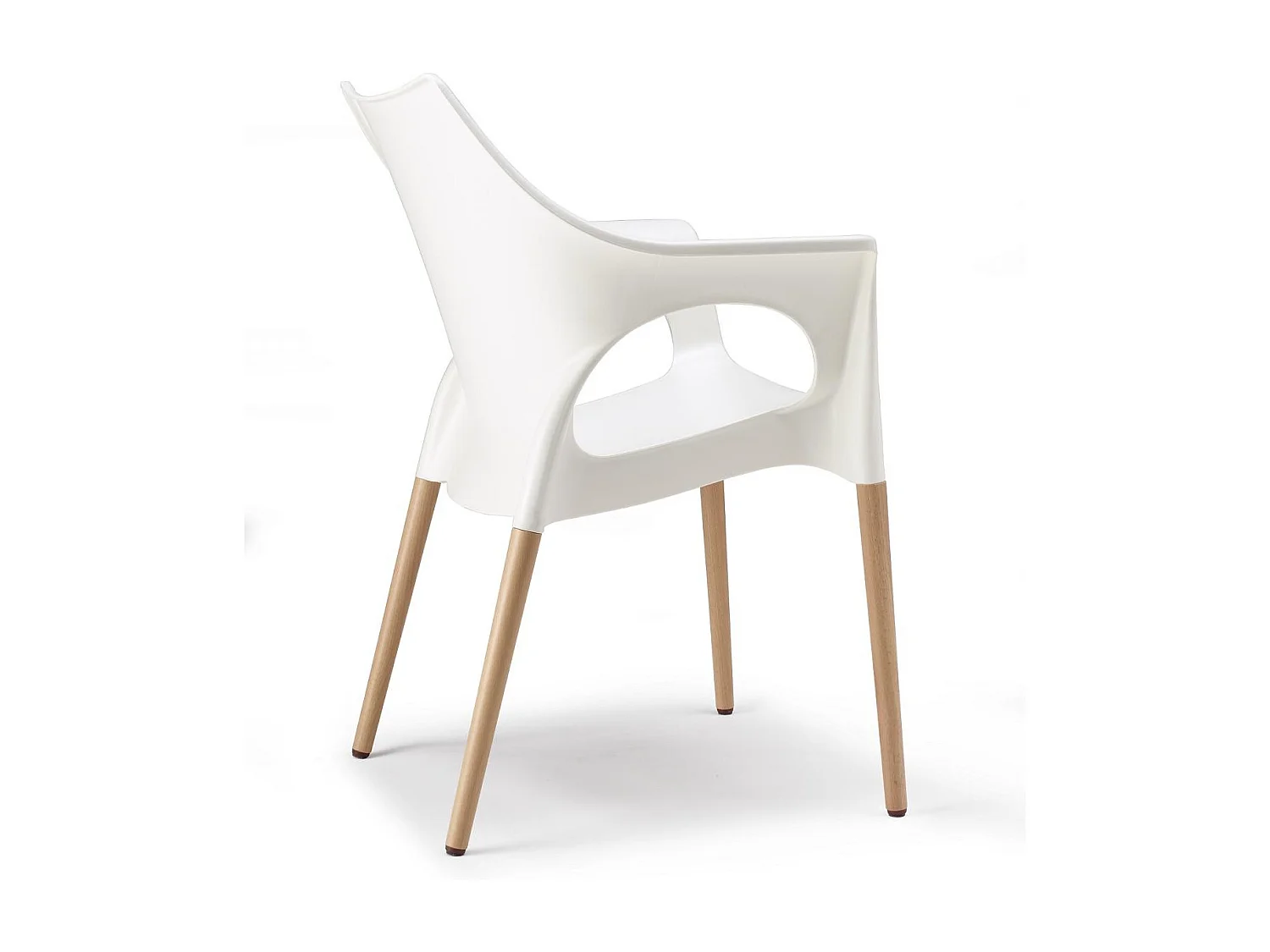 Chaise avec pieds bois naturel - NATURA OLA - vendu à l'unité - déco