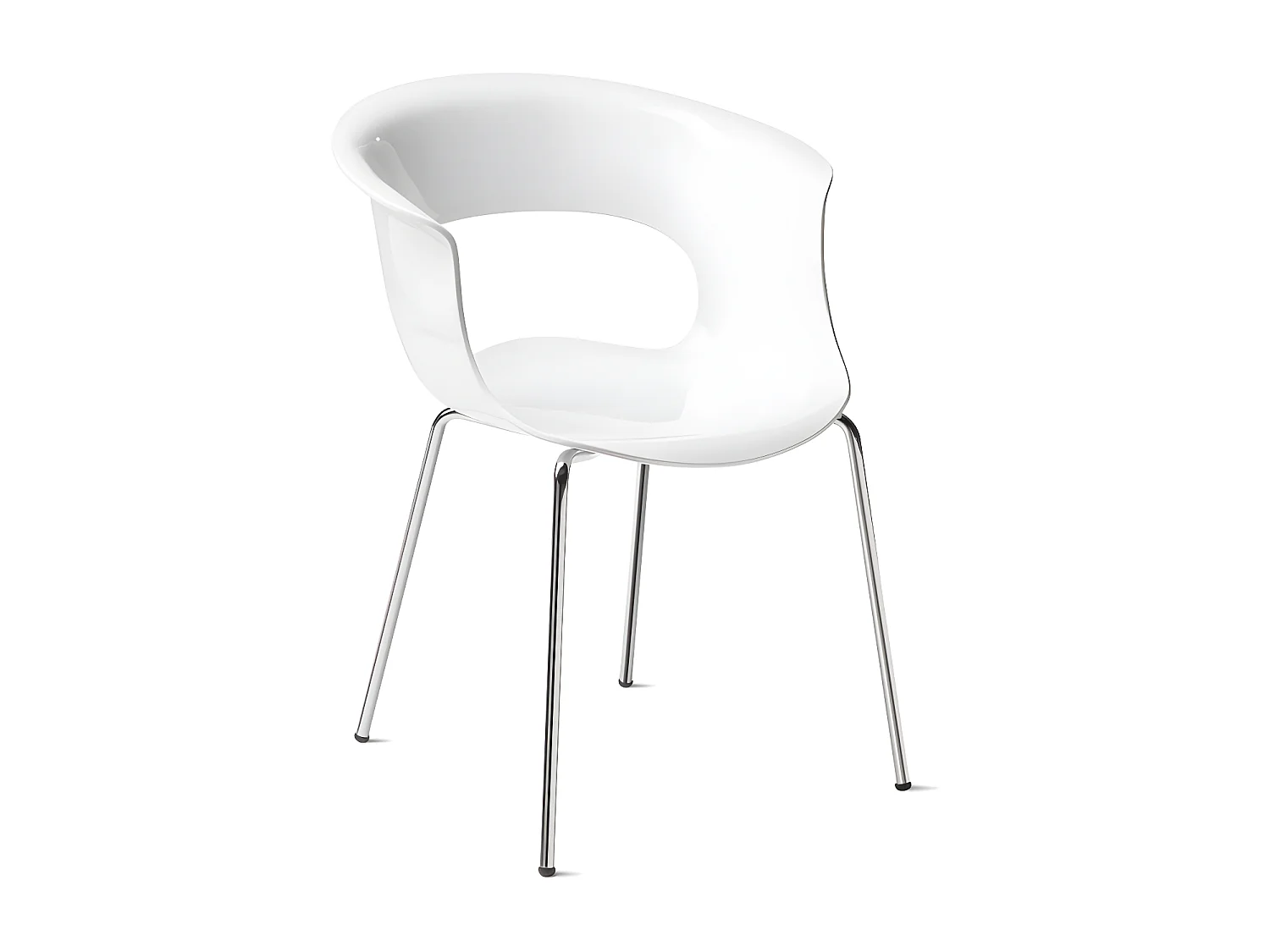 Chaise design - MISS B pieds métal