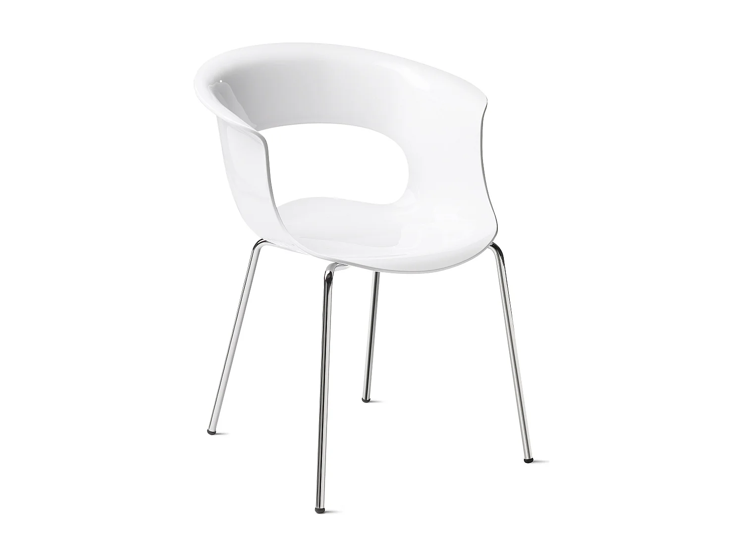 Chaise design - MISS B pieds métal