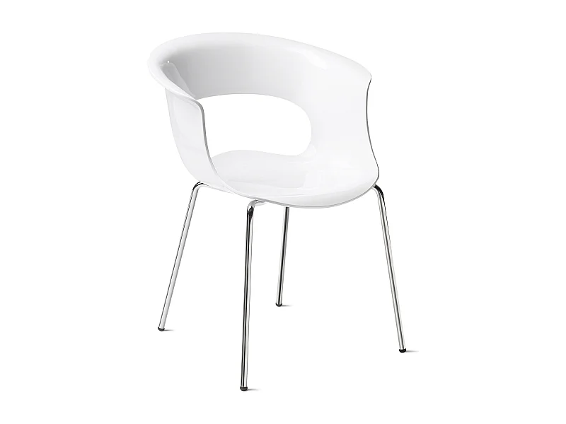 Chaise design - MISS B pieds métal