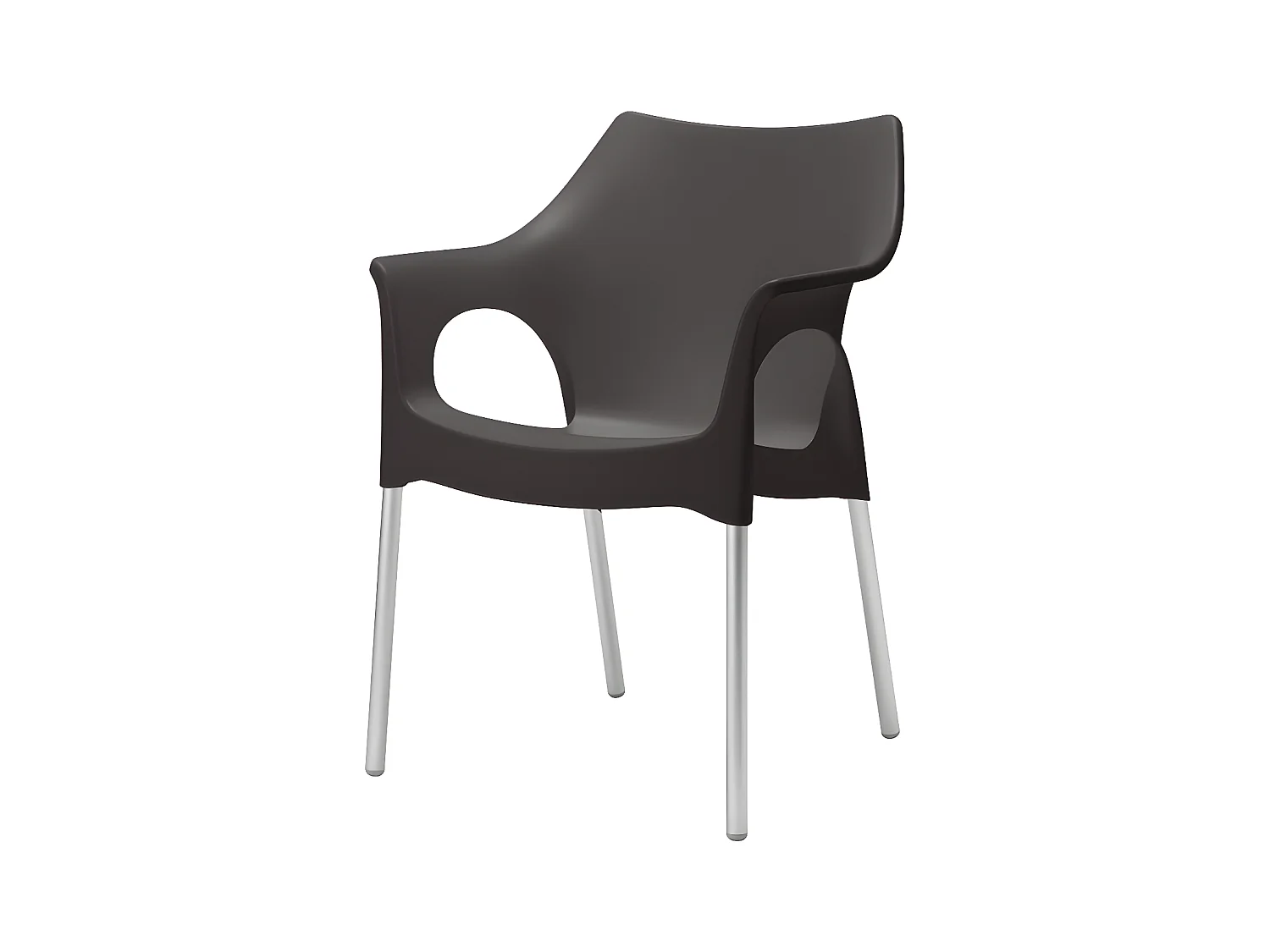 4 Chaises design de jardin - OLA - Lot de 4 - deco