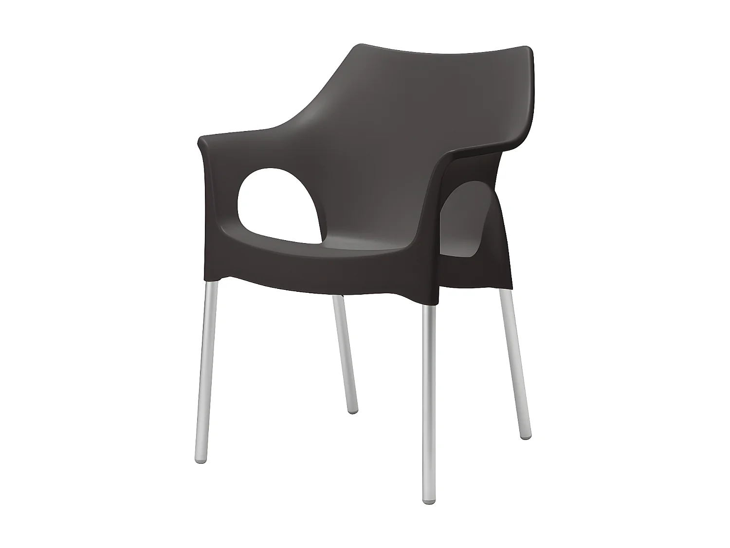 4 Chaises design de jardin - OLA - Lot de 4 - deco