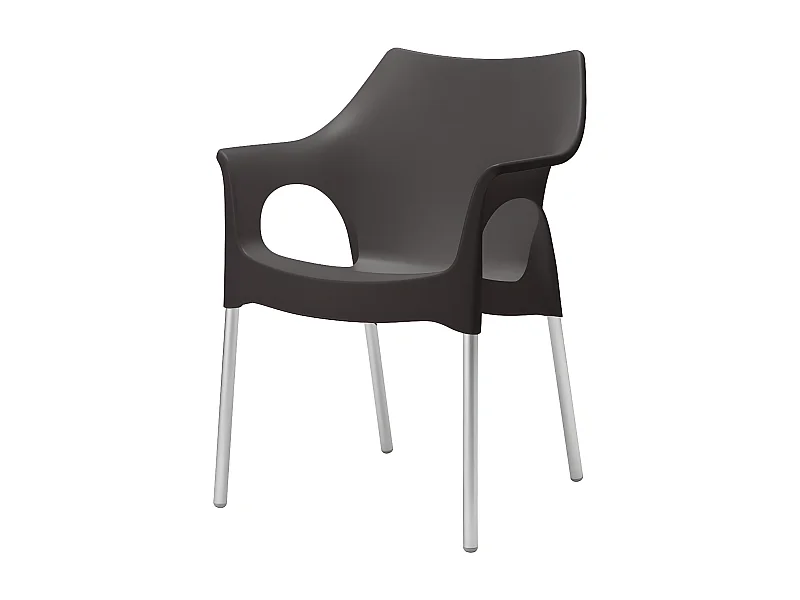 4 Chaises design de jardin - OLA - Lot de 4 - deco