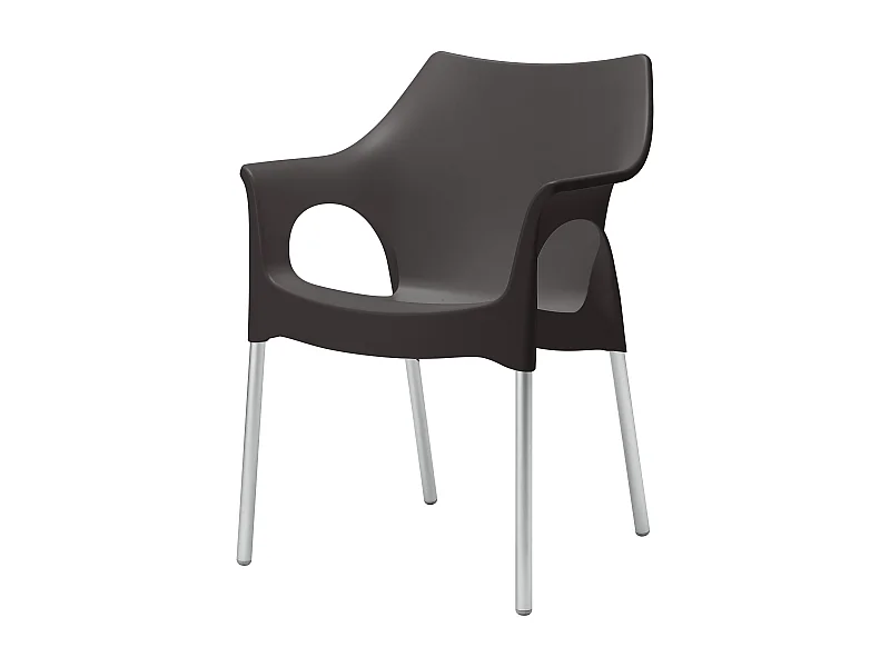 4 Chaises design de jardin - OLA - Lot de 4 - deco