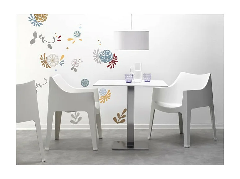 Chaise fauteuil d'intérieur et d'extérieur avec accoudoirs Geranio