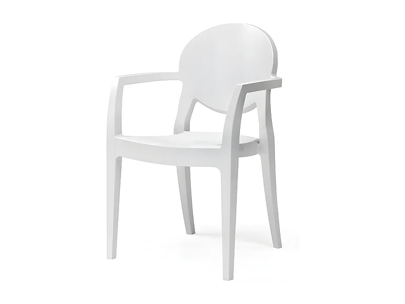 Chaise glossy design avec accoudoirs - IGLOO