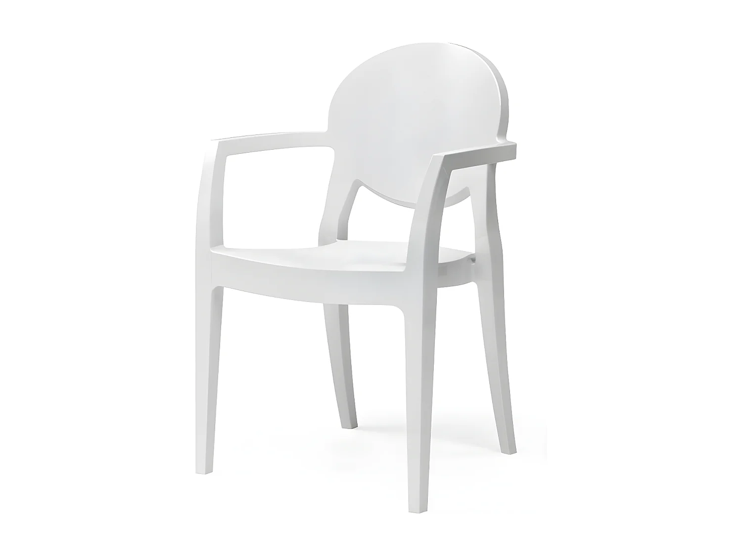 Chaise glossy design avec accoudoirs - IGLOO