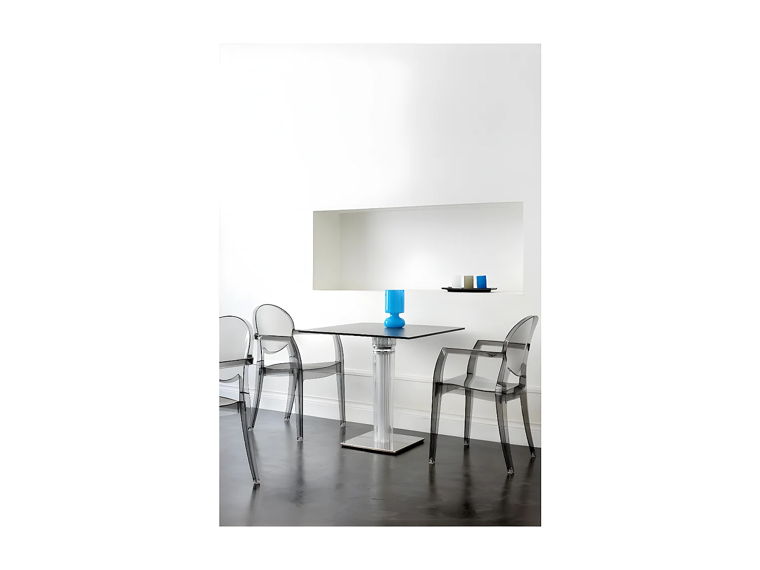 Chaise glossy design avec accoudoirs - IGLOO