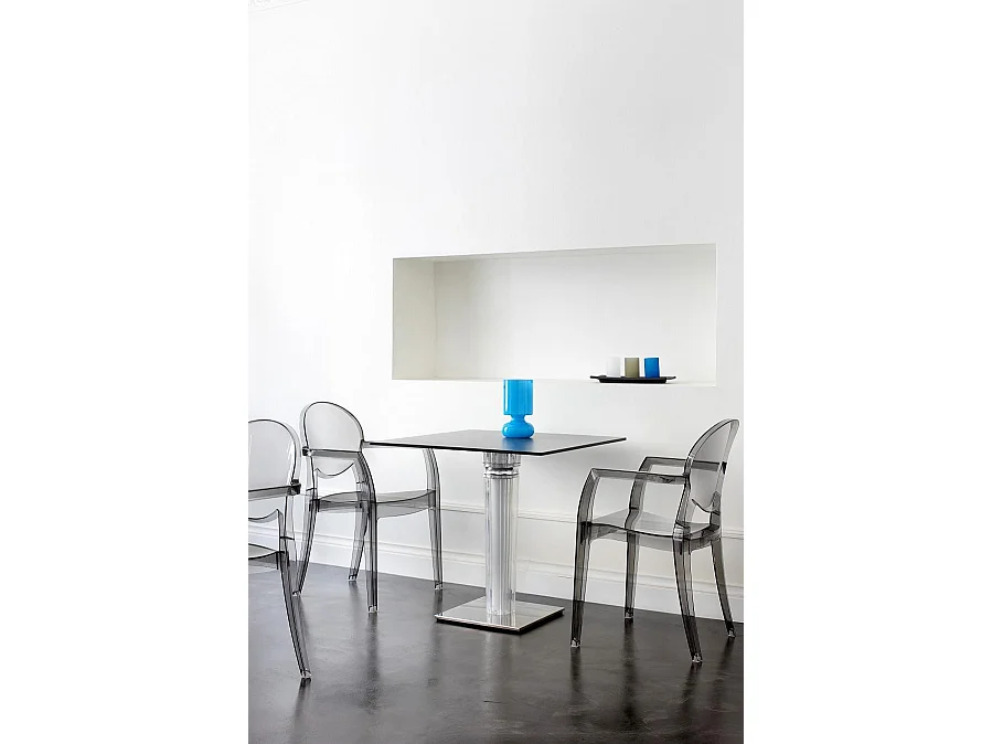 Chaise glossy design avec accoudoirs - IGLOO