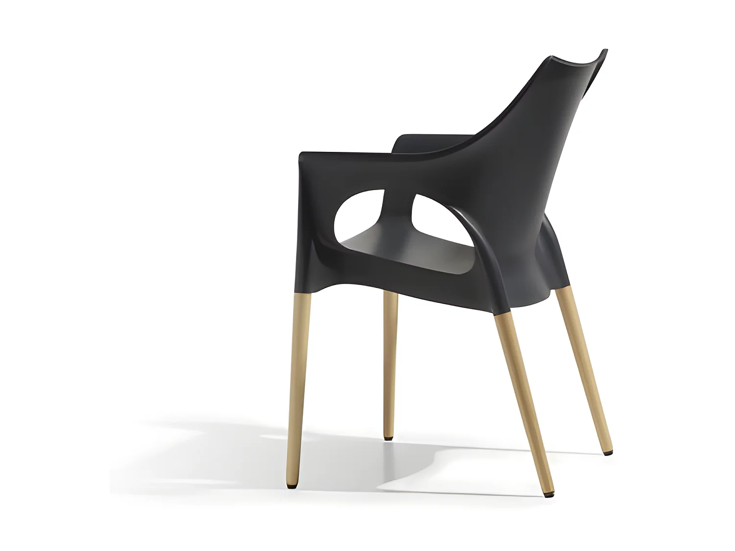 Chaise avec pieds bois naturel - NATURA OLA - vendu à l'unité - déco