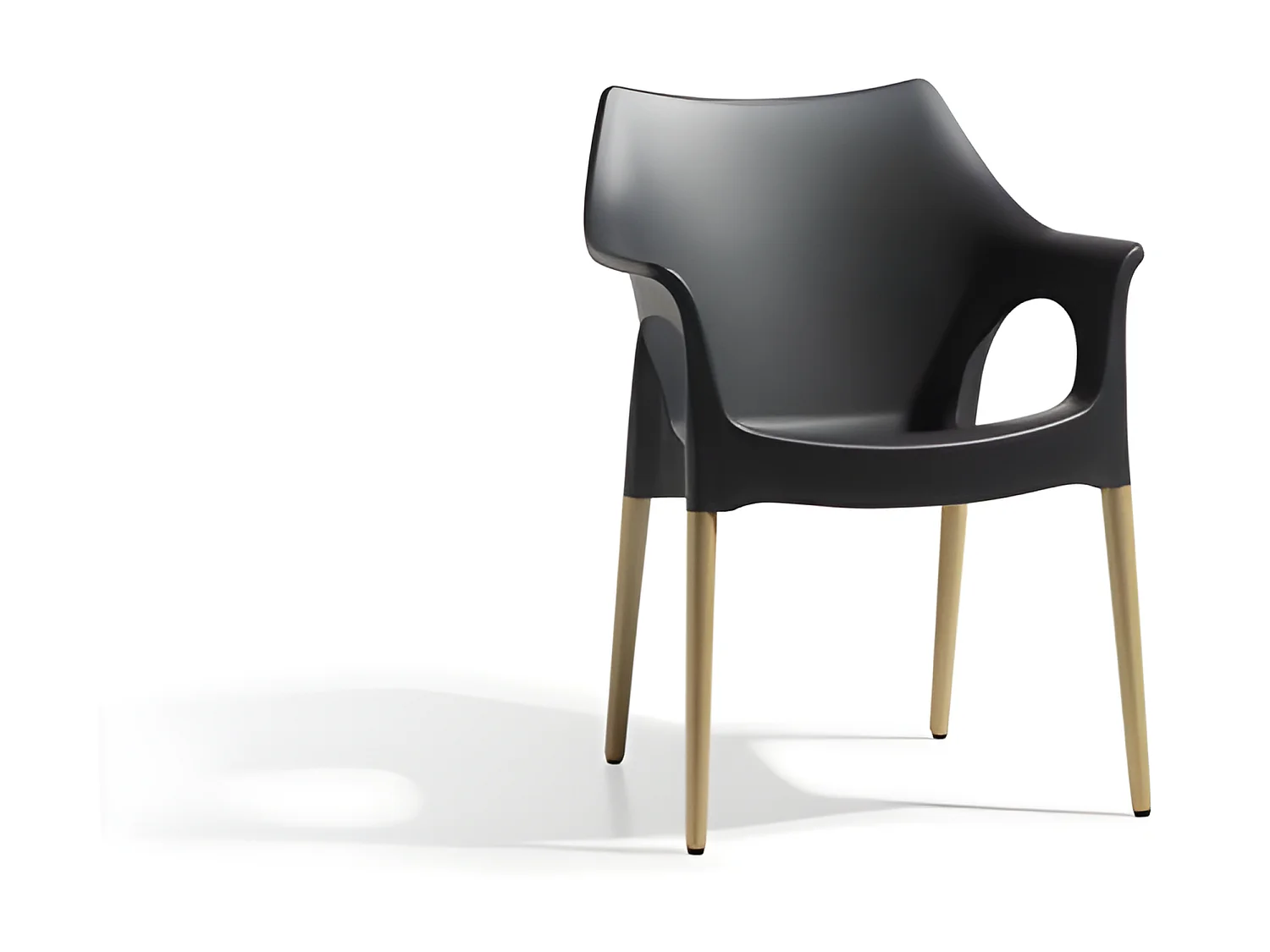 Chaise avec pieds bois naturel - NATURA OLA - vendu à l'unité - déco