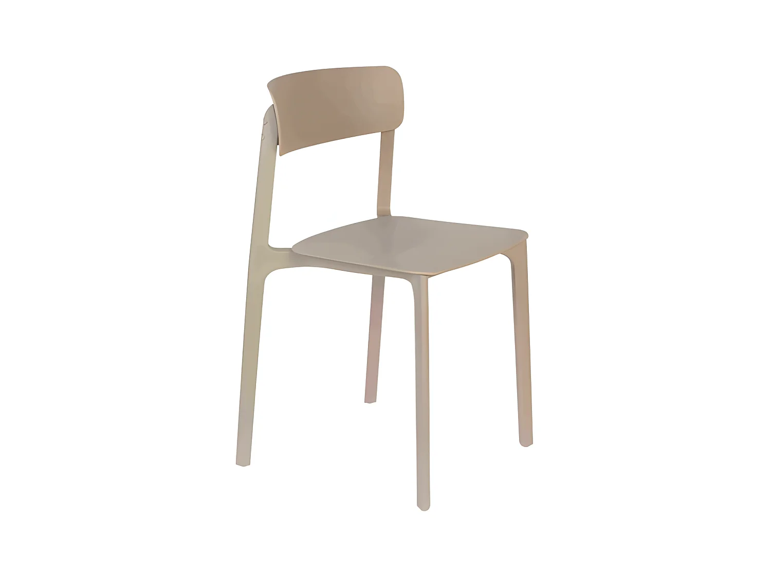Lot de 4 chaises en polypropylène Clive