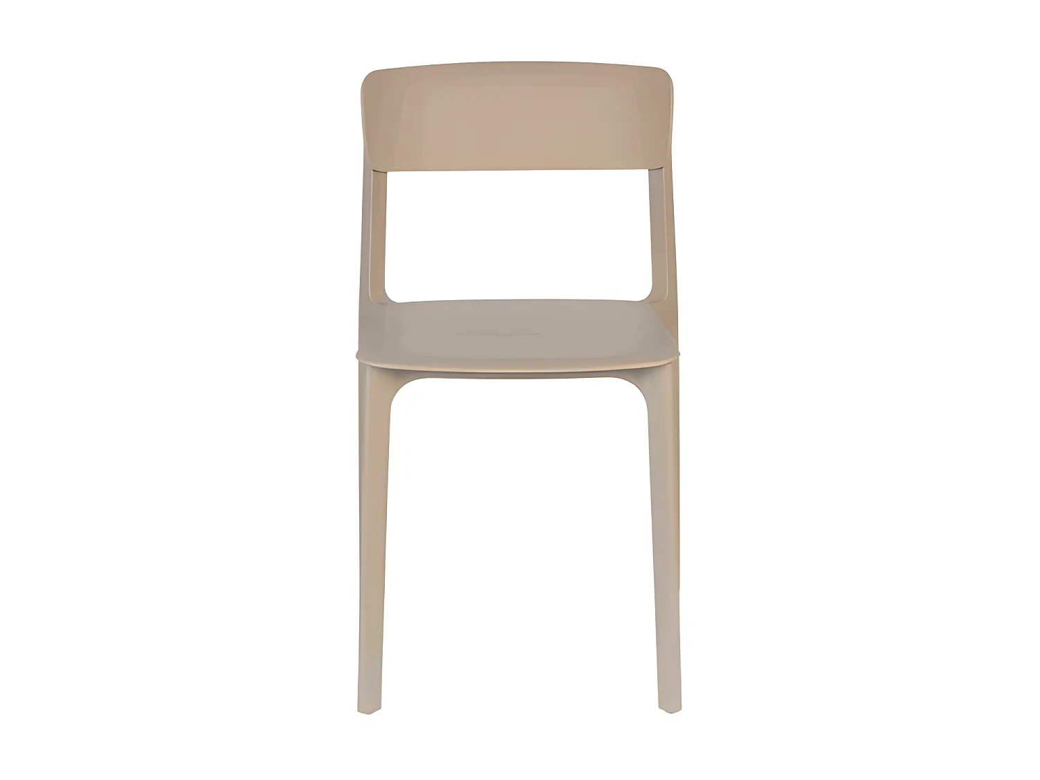 Lot de 4 chaises en polypropylène Clive